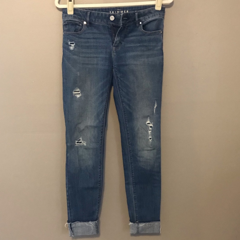 Distressed jeans